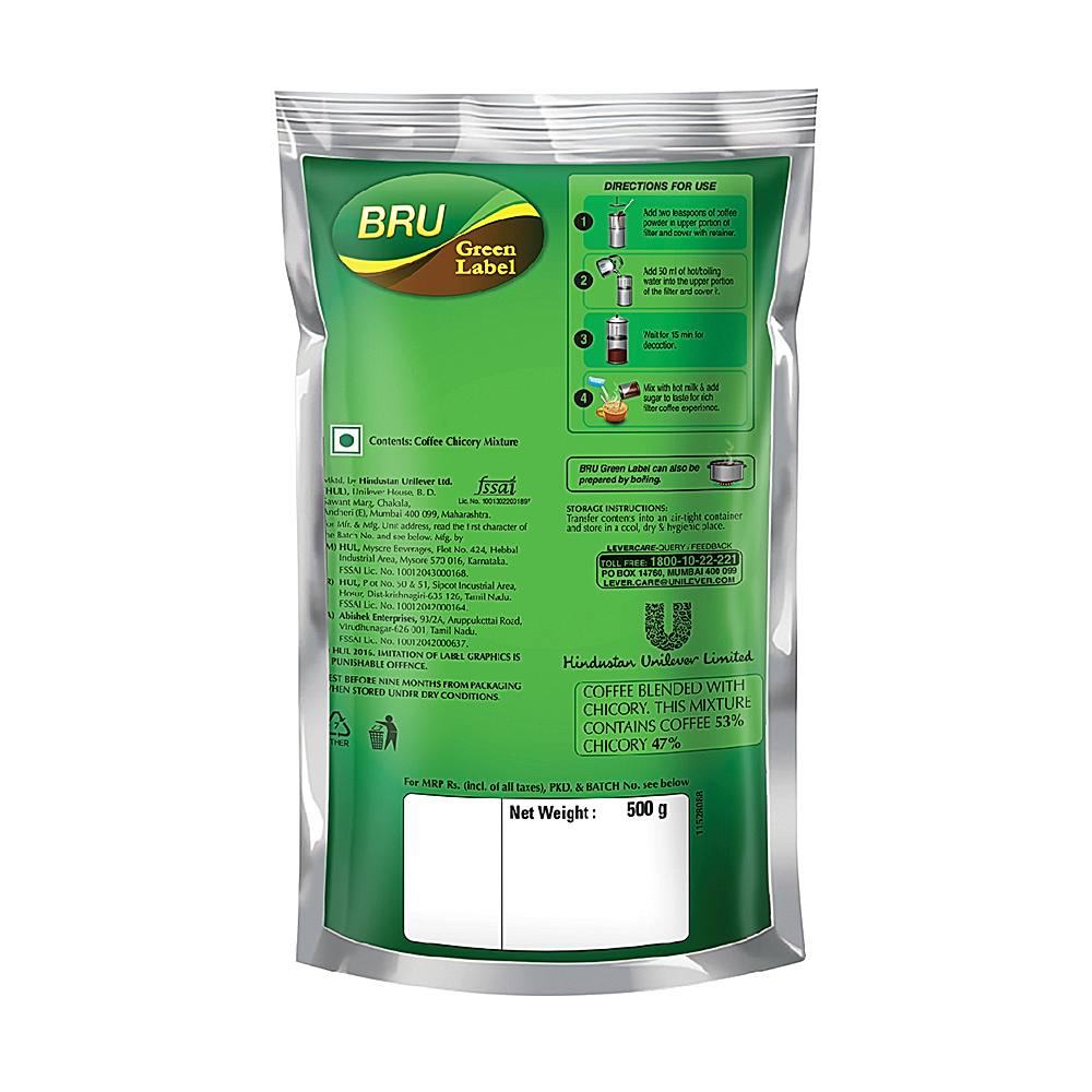 Bru Green Label Coffee: 500 gms