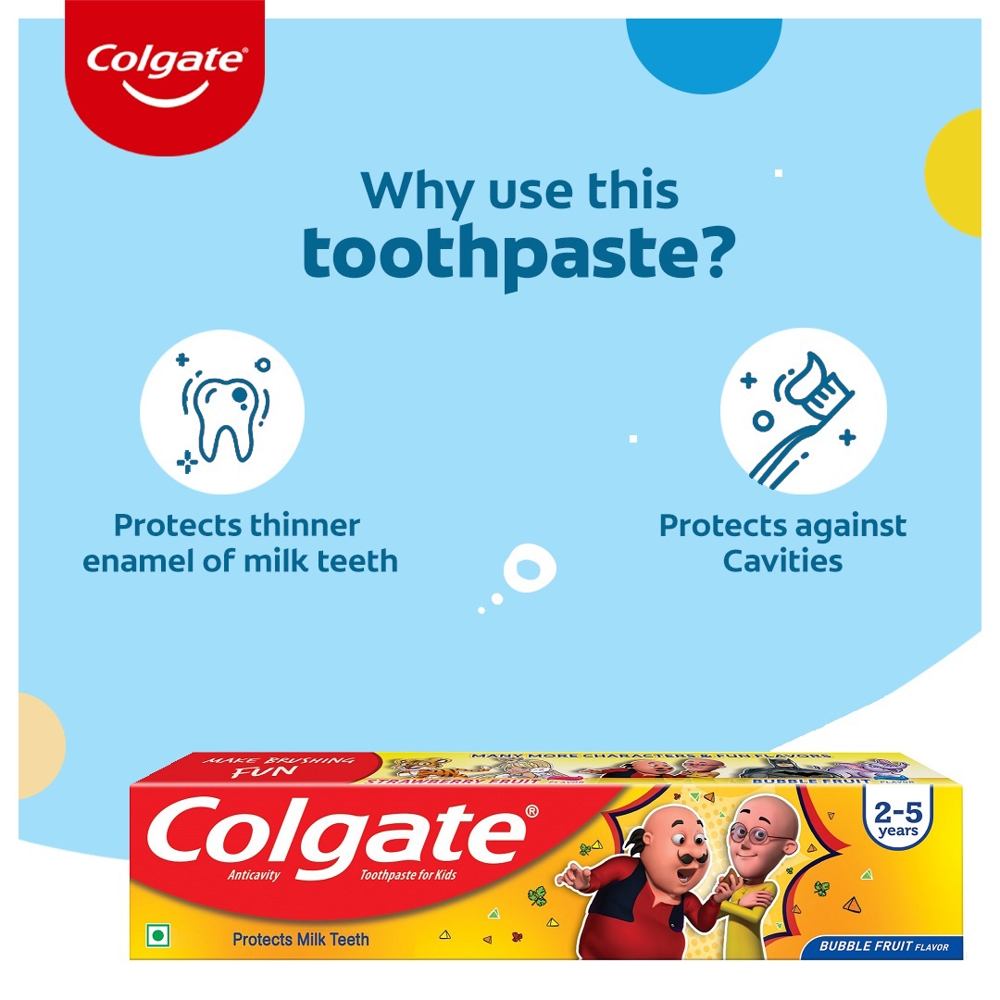 Colgate Bubble Fruit Flavour Toothpaste: 40 gms