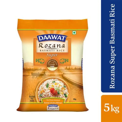 Daawat Basmati Rice/Basmati Akki - Rozana Super 90, 5 kg