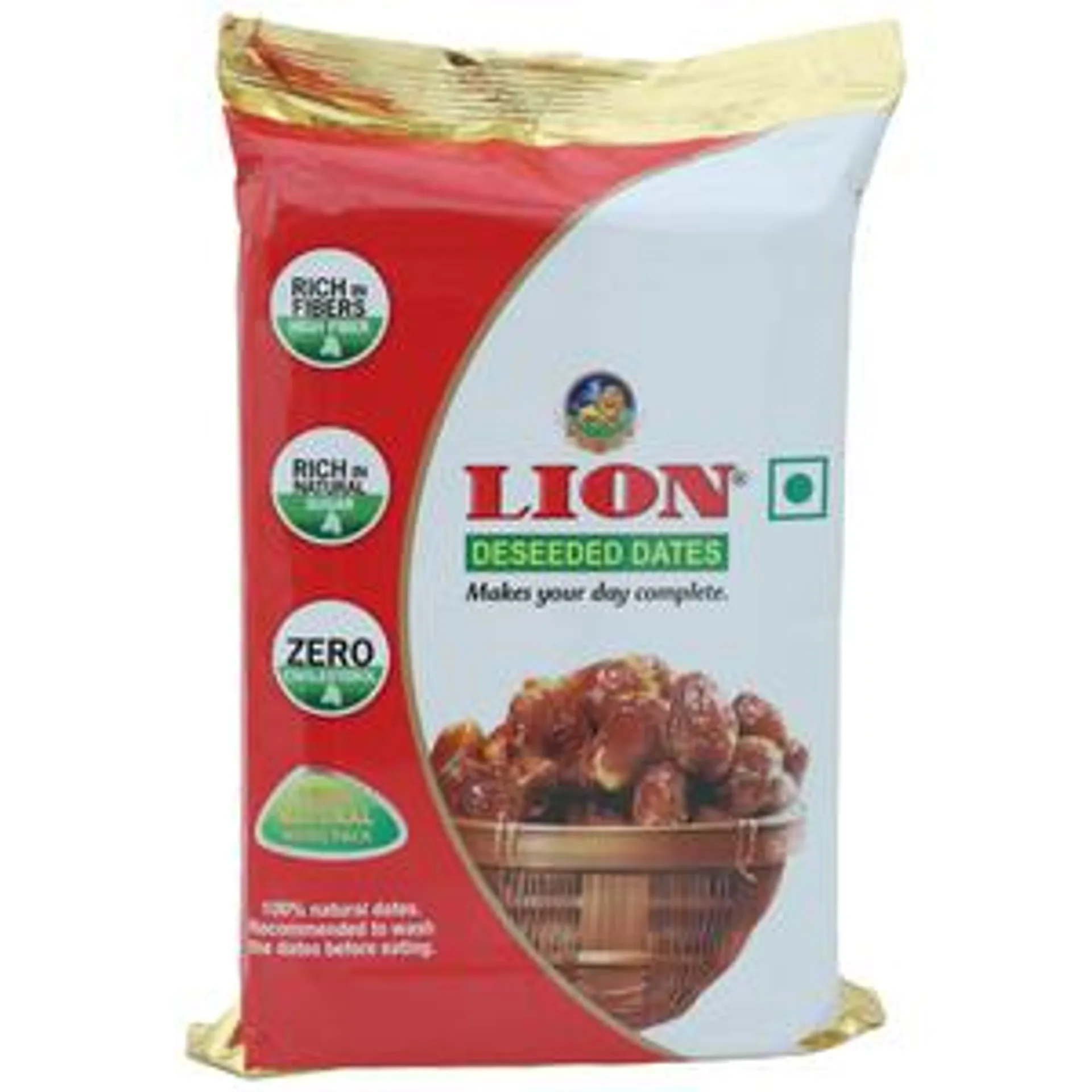 Lion Dates/Kharjura - Deseeded, 500 gm Pouch