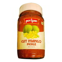 Priya Cut Mango Pickle Without Garlic : 300 gms