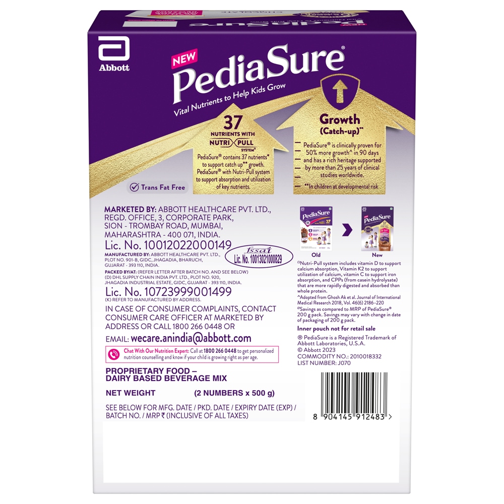 Pediasure Nutritional Powder - Premium Chocolate Flavour: 1 kg