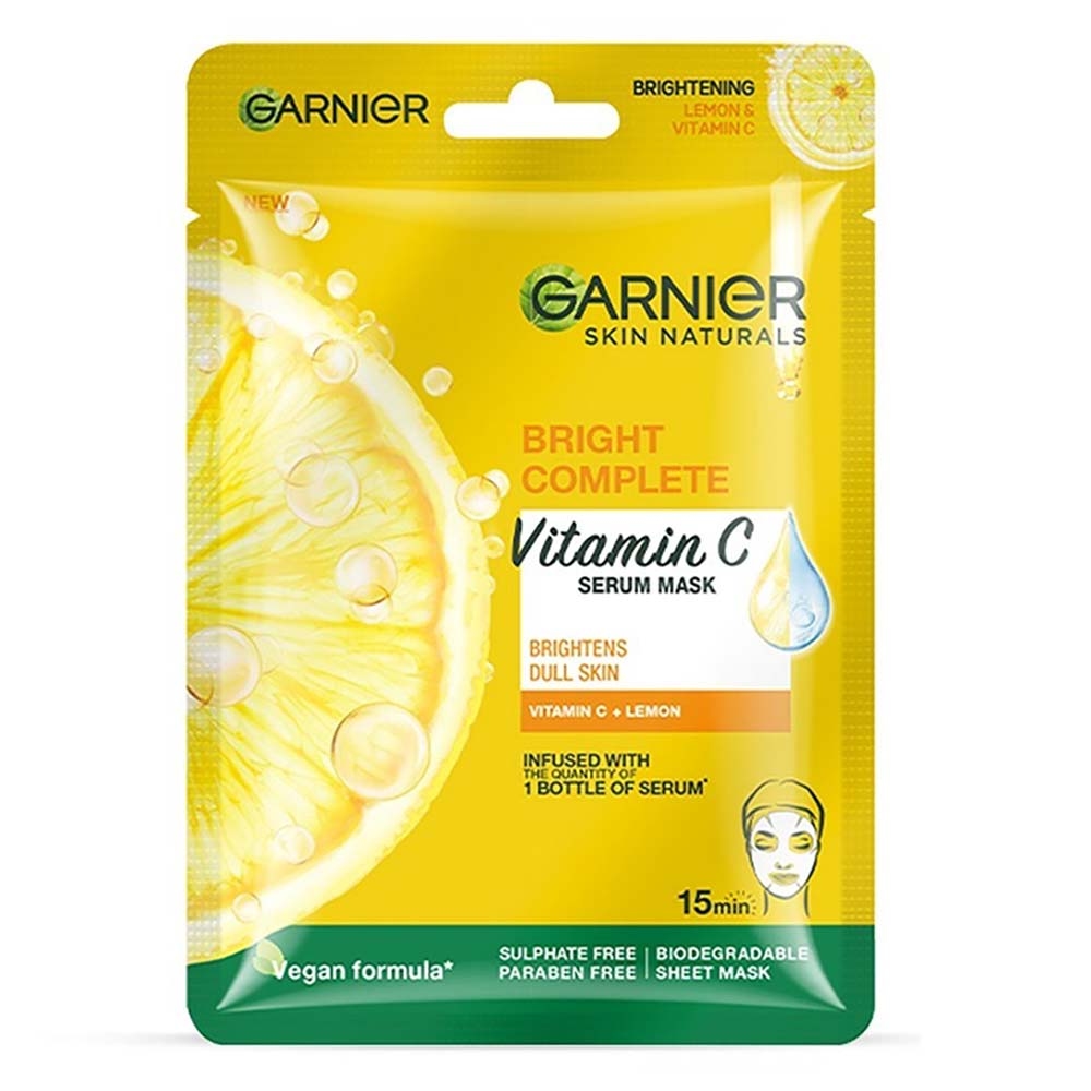 Garnier Serum Bright Complete Mask Lemon: 28 gms