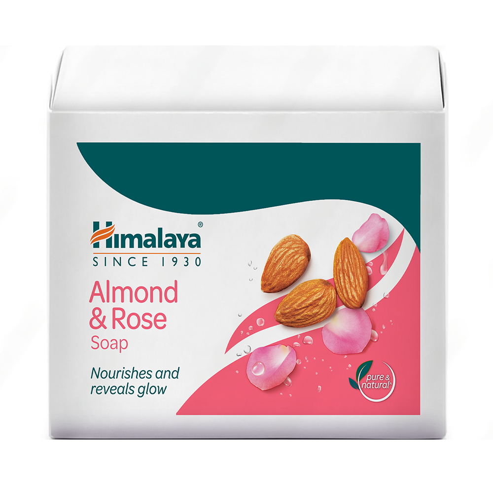 Himalaya Herbal Almond & Rose Soap: 4x125 gms