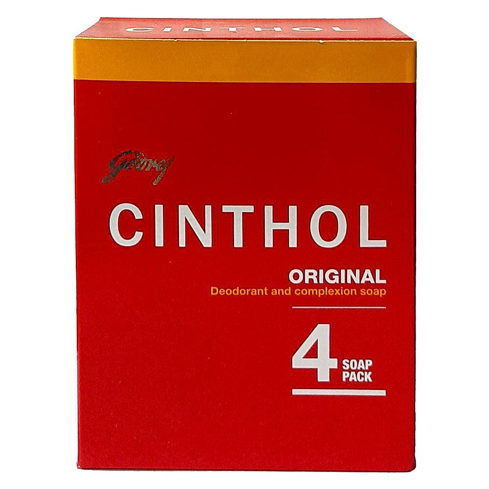 Cinthol Original Deodorant & Complexion Soap: 4x100 gms