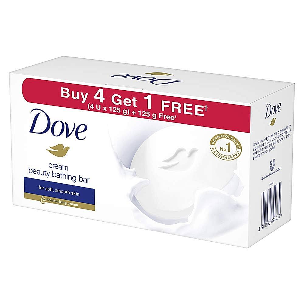 Dove Cream Beauty Bathing Bar: 4x125 gms