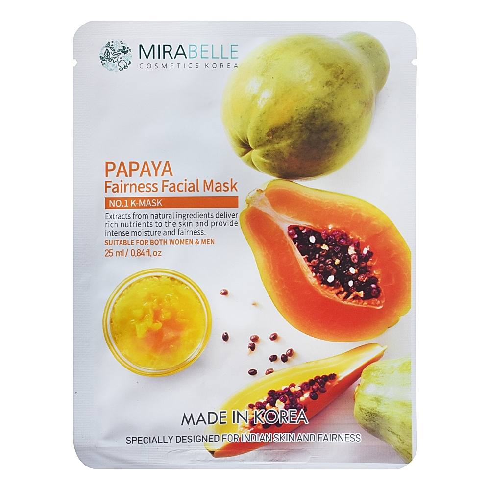 Mirabelle Papaya Fairness Facial No.1 K-Mask: 25 ml