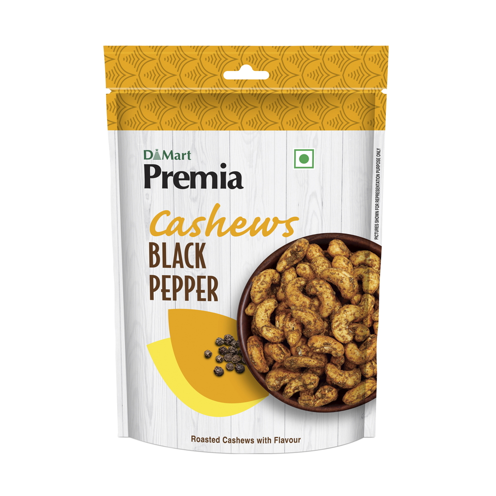 Premia Cashews Black Pepper: 100 gm