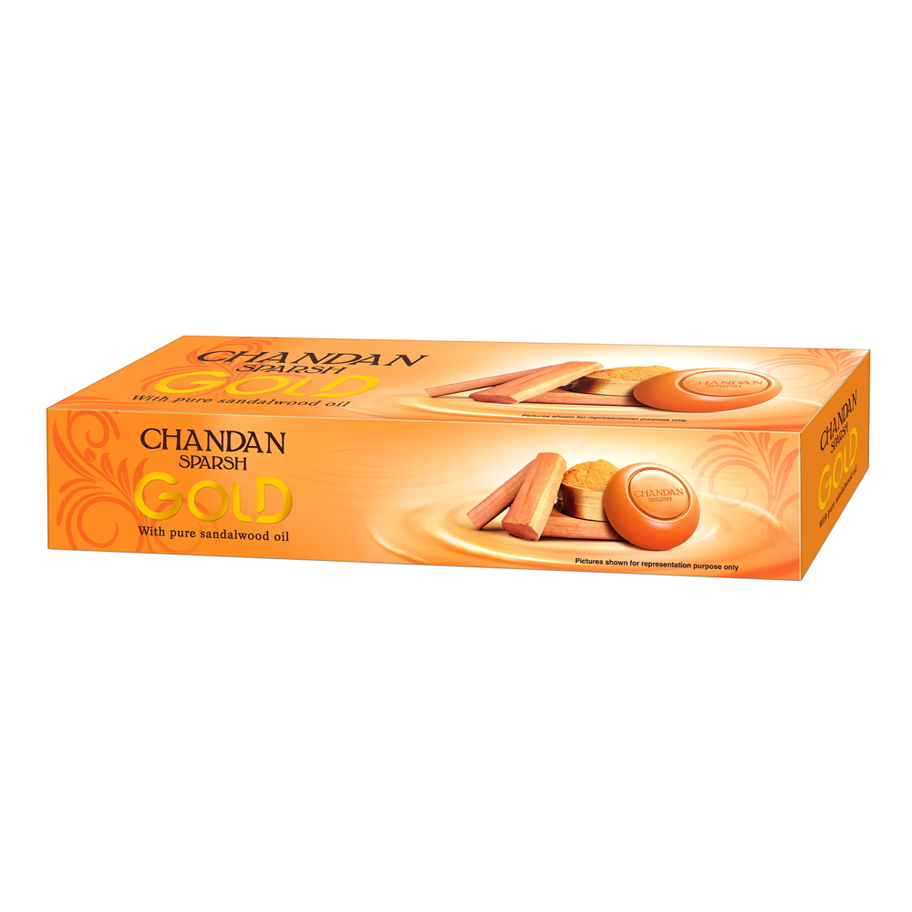 Chandan Sparsh Gold Soap: 3x150 gms